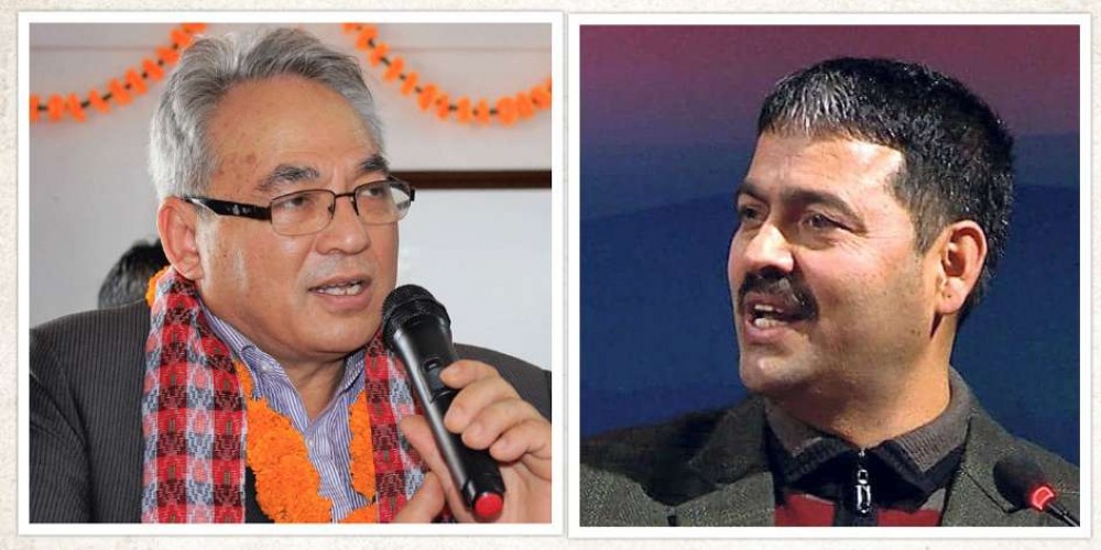 गृहमन्त्री थापा र देवकोटाले गरे राष्ट्रियसभा सदस्यको उमेद्वारी दर्ता